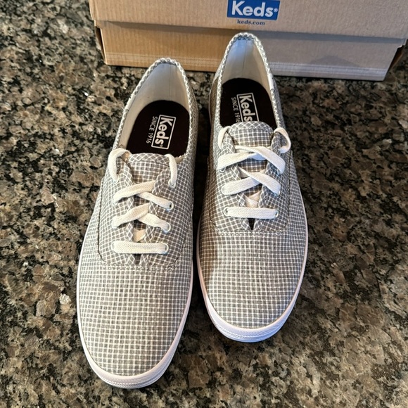 Keds CH Seersucker Black NIB 9.5 - Picture 2 of 8